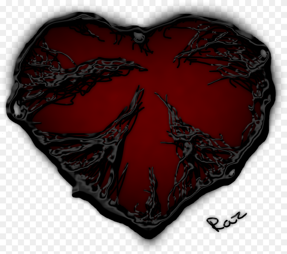 Download Dark Red Heart Pic Dark Heart Transparent, Leaf, Plant, Flower, Petal Free Png