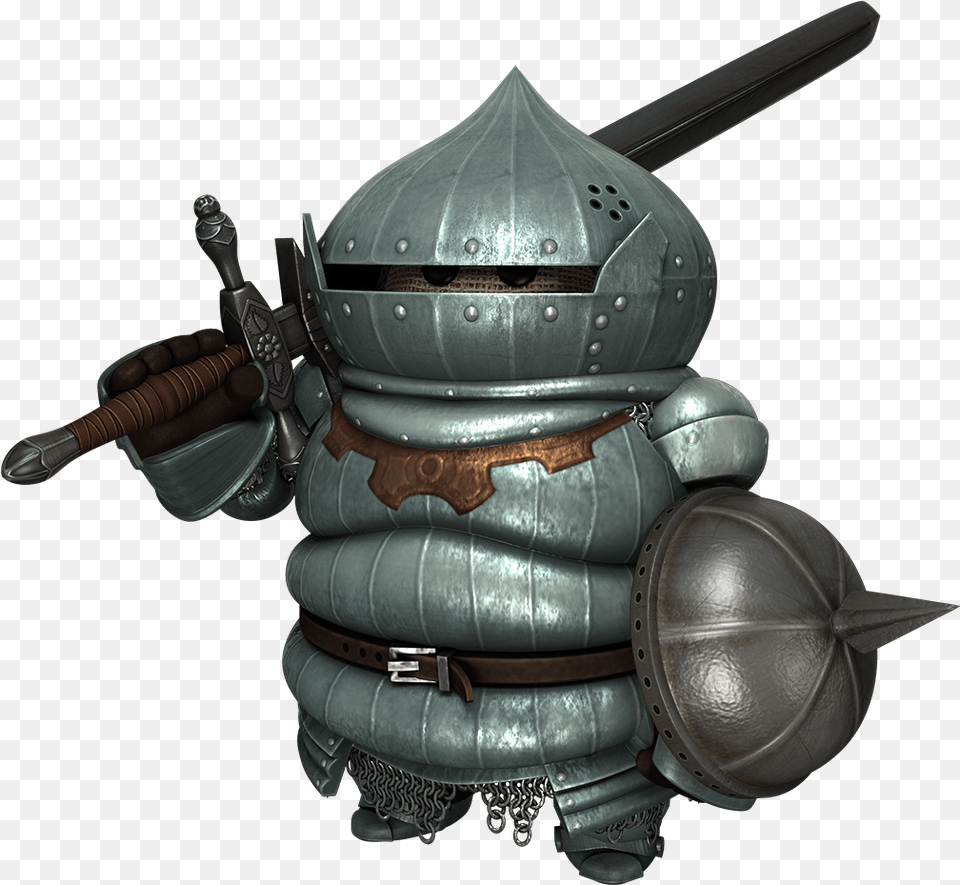 Download Dark Souls Transparent Dark Souls Onion Knight Figure, Sword, Weapon, Armor, Person Png Image