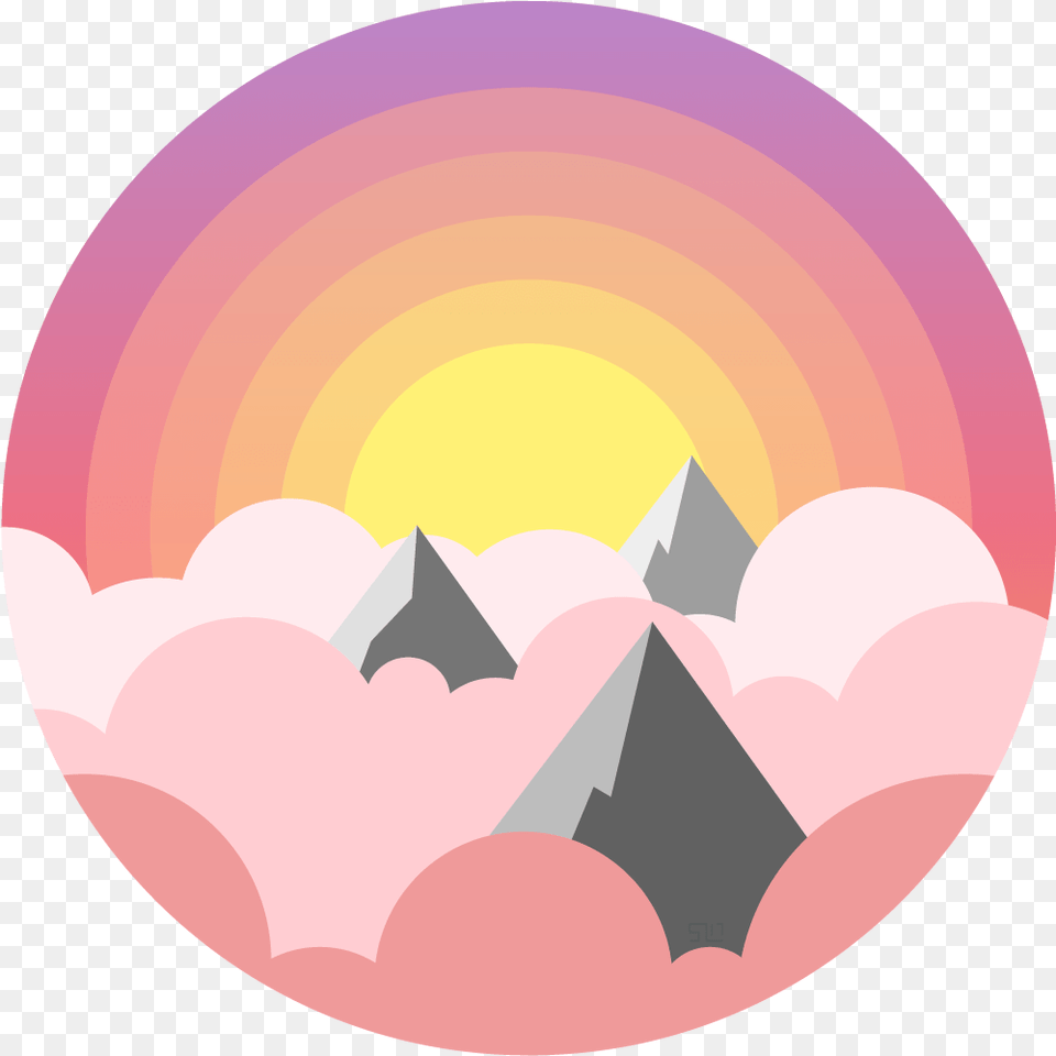 Download Day And Night Above The Clouds Vector Graphics Sun And Moon Half And Half, Nature, Outdoors, Sky, Home Decor Png
