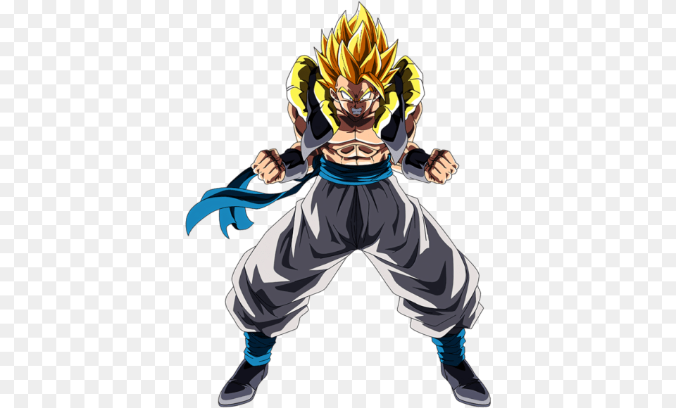 Download Dbs Gogeta Dokkan Battle Dragon Ball Super Broly Gogeta Ssj, Book, Comics, Publication, Person Png Image