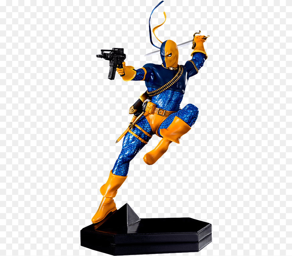 Dc Comics Statue Deathstroke Gun, Figurine, Adult, Female, Person Free Png Download