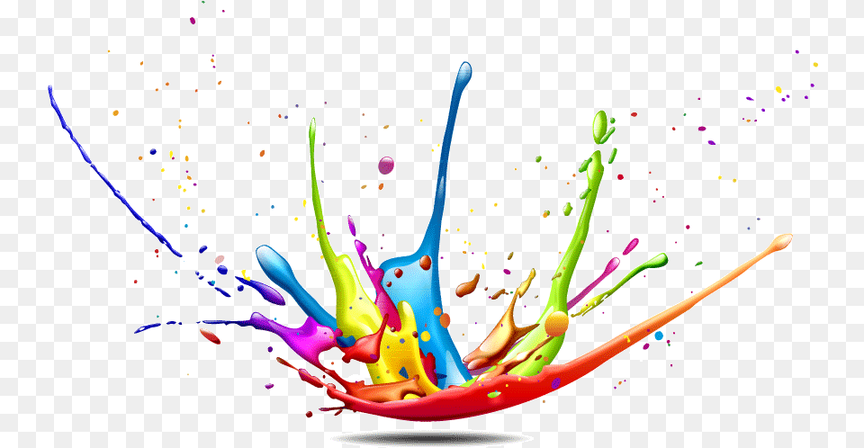 Download Decorative Figure Color Paint Splash Vector 3d, Art, Cutlery, Graphics, Brush Free Png