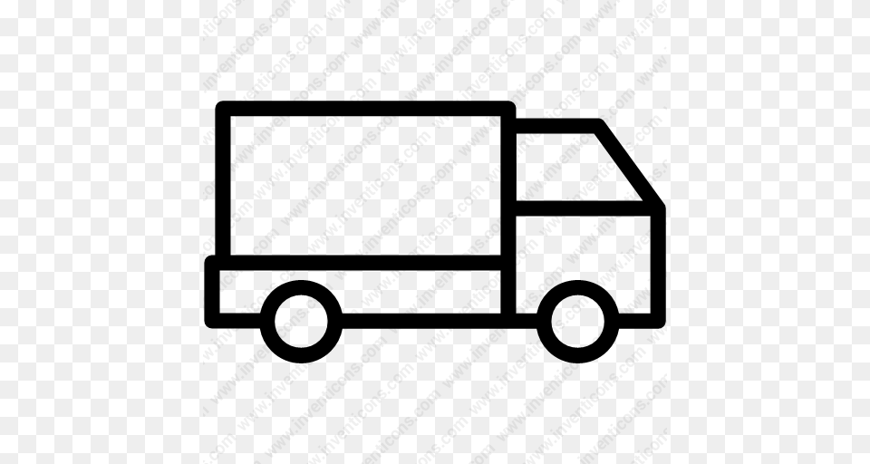 Download Deliveryshippingtransporttruck Icon Inventicons, Gray Free Png