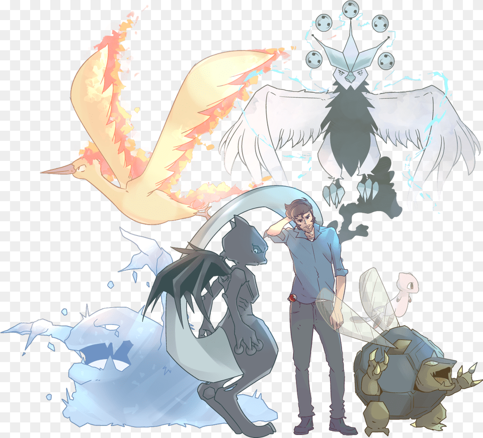 Download Delta Species Champion Fire Moltres Delta Articuno, Adult, Person, Man, Male Free Png