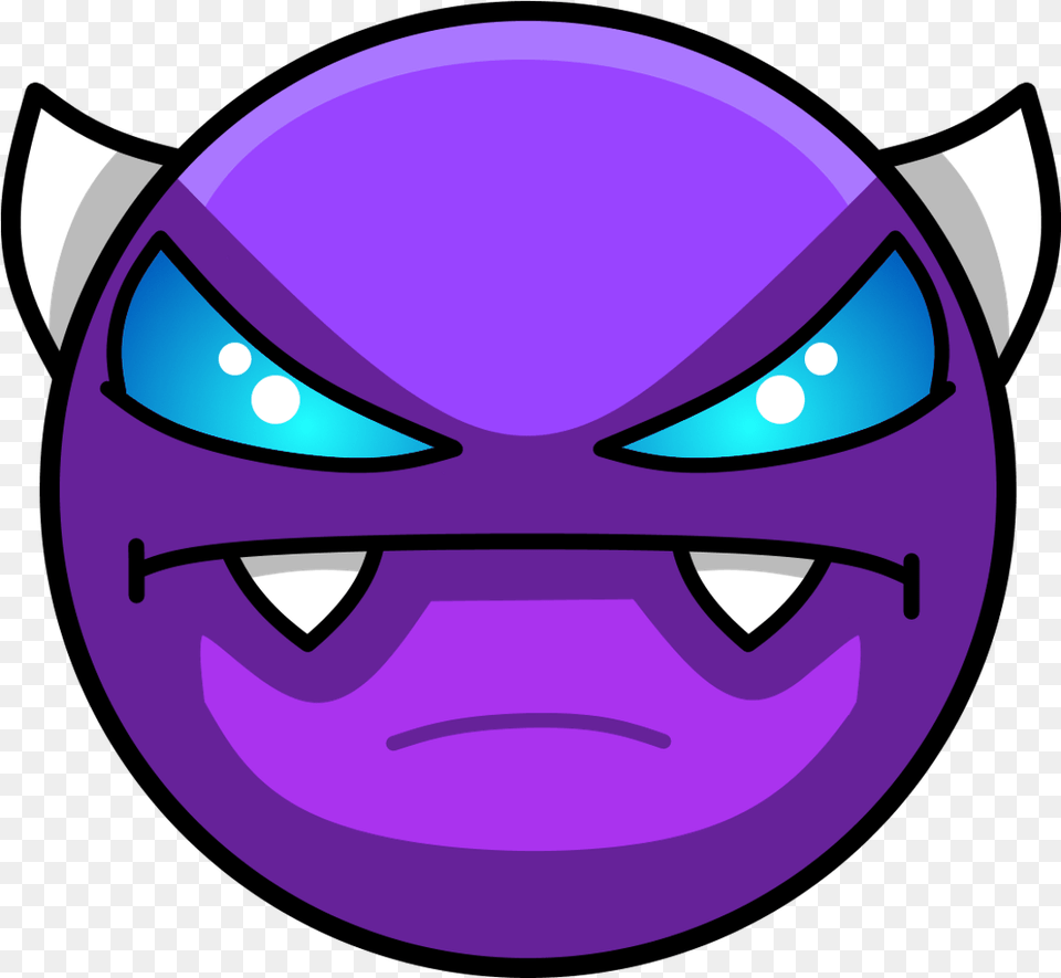 Demon For Geometry Dash Easy Demon, Purple Free Png Download