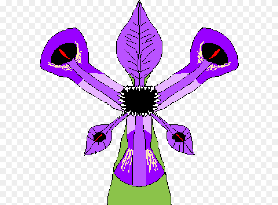 Download Demonic Iris Flower Art, Plant, Purple, Adult, Female Free Transparent Png