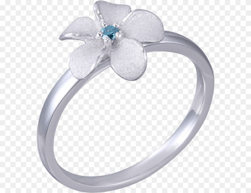 Download Denny Wong 10mm Plumeria Flower Ring Ring Ring, Accessories, Jewelry, Silver, Platinum Png Image