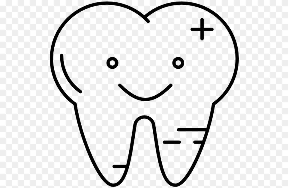 Download Dentistry Clipart Tooth Pediatric Dentistry Line Art, Gray Png