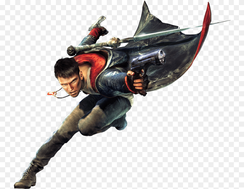 Devil May Cry Transparent For Designing Dmc Dante Concept Art, Sword, Weapon, Adult, Male Free Png Download