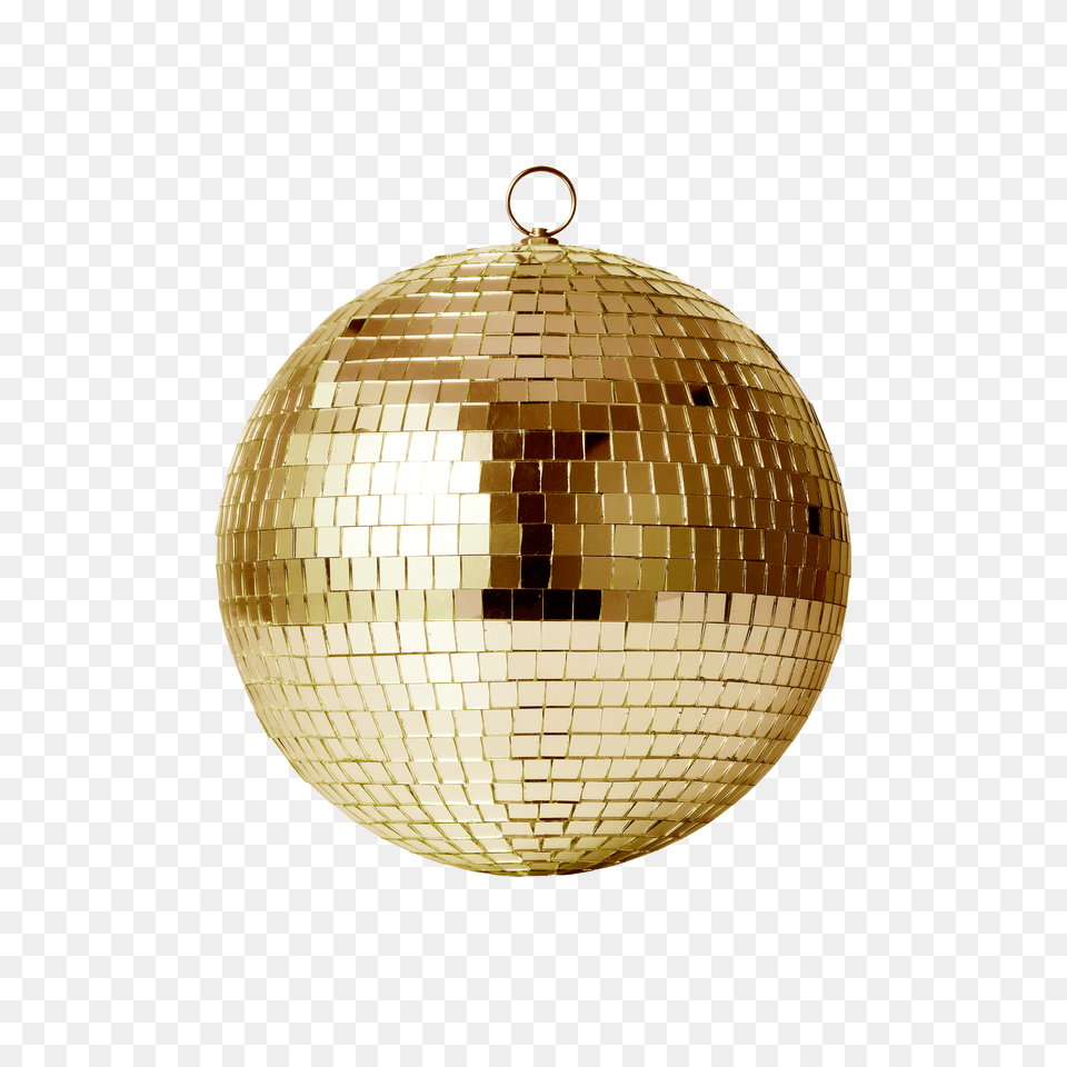 Download Disco Ball Hd Gold Disco Ball, Sphere, Chandelier, Lamp Png