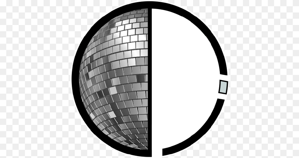 Download Disco Risque Logo Official Copy Disco Ball Full Circle, Photography, Sphere, City Png Image