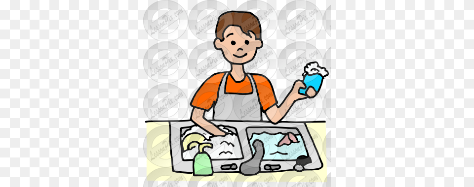 Download Dish Washer Clipart Dishwasher Clip Art Kitchen Man, Washing, Person, Cleaning, Baby Free Png