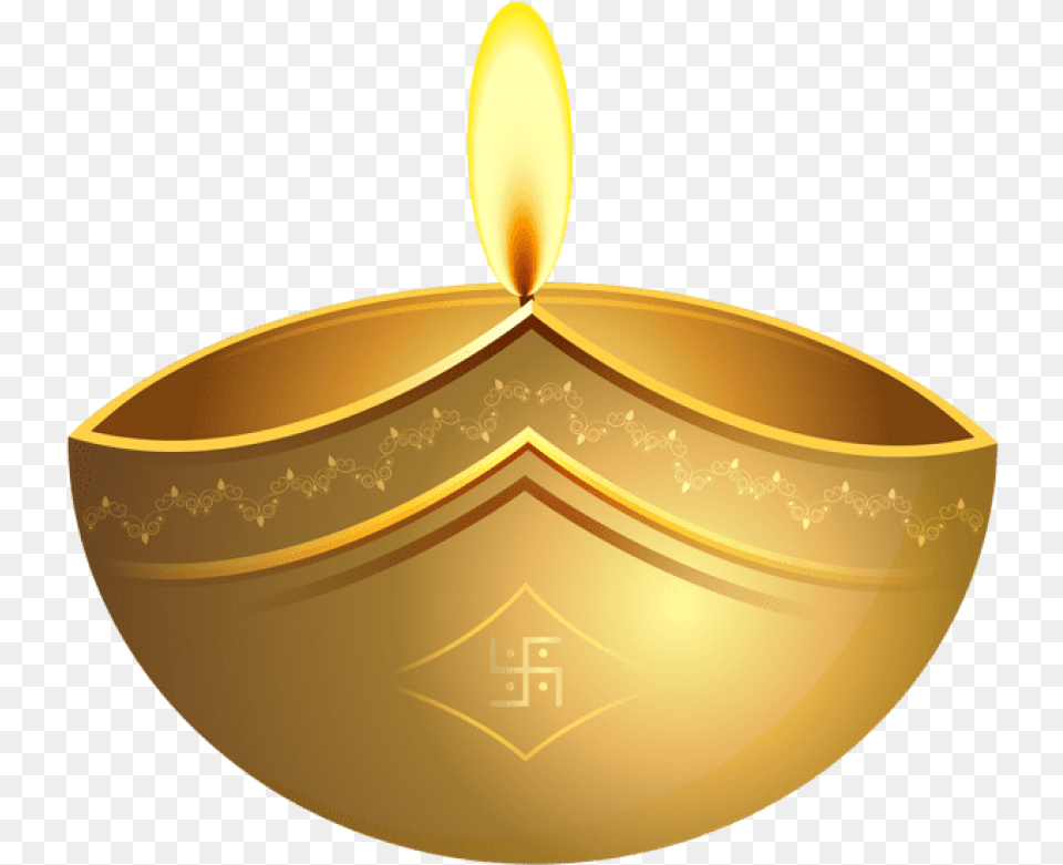 Download Diwali Gold Candle Clipart Photo Candle, Festival Free Png