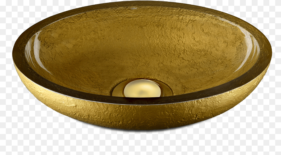 Dolce Collection Oval Washbasin With Gold External Bathroom Sink, Bronze, Bowl, Sink Faucet Free Png Download