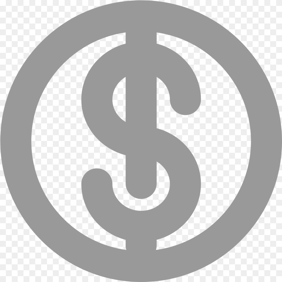 Download Dollar Sign Dark Grey Number, Symbol, Text Png