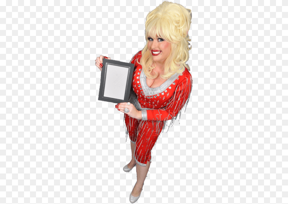 Download Dolly Proff Red Holding Cropped Scott Clarke Halloween Costume, Adult, Person, Woman, Female Free Png