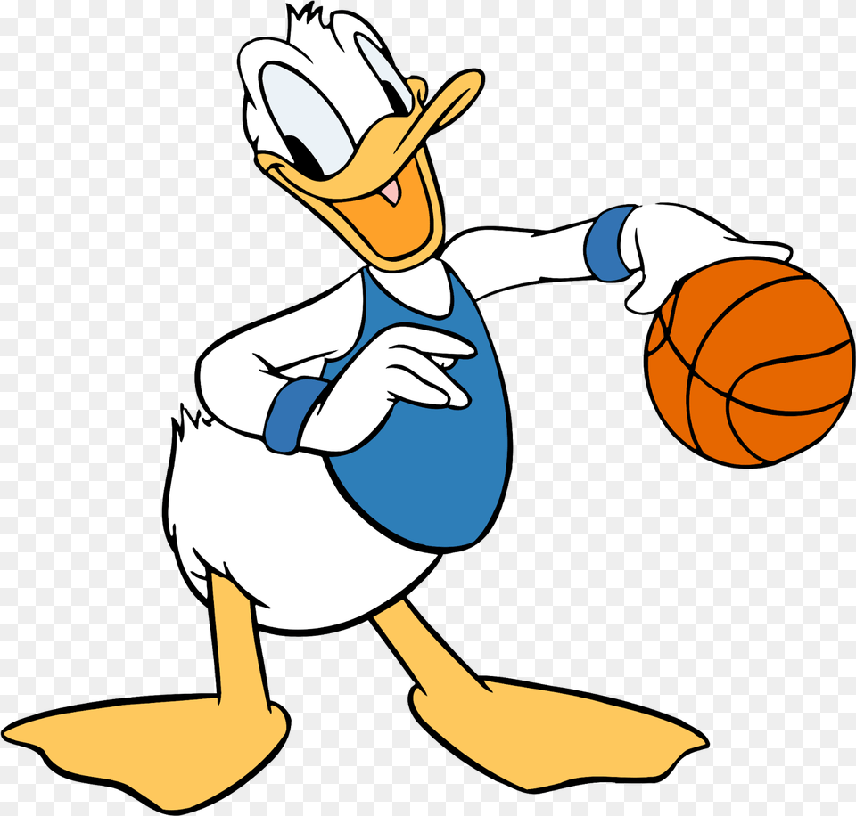 Download Donald Duck Cartoon Character Donald Duck Basketball, Ball, Basketball (ball), Sport, Baby Free Png