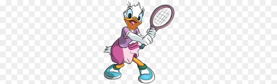 Donald Duck Tennis Clipart Daisy Duck Donald Duck Minnie, Racket, Cartoon Free Png Download