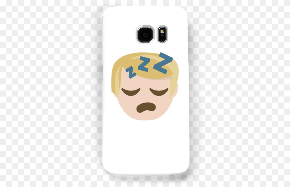 Download Donald The Emoji Trump Sleepy Zzz Face Mobile Phone, Electronics, Mobile Phone, Head, Person Free Png