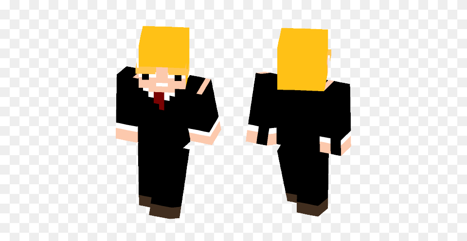 Download Donald Trump Minecraft Skin For Superminecraftskins, People, Person, Formal Wear, Cross Free Transparent Png