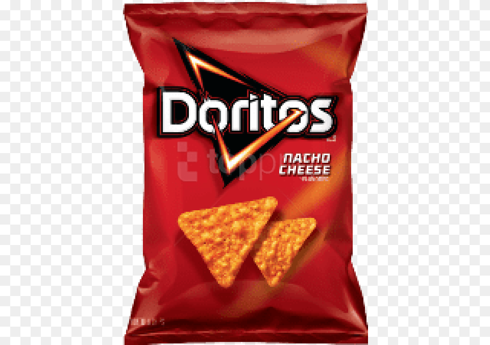 Download Doritos Doritos Nacho Cheese Bag, Bread, Cracker, Food, Snack Png