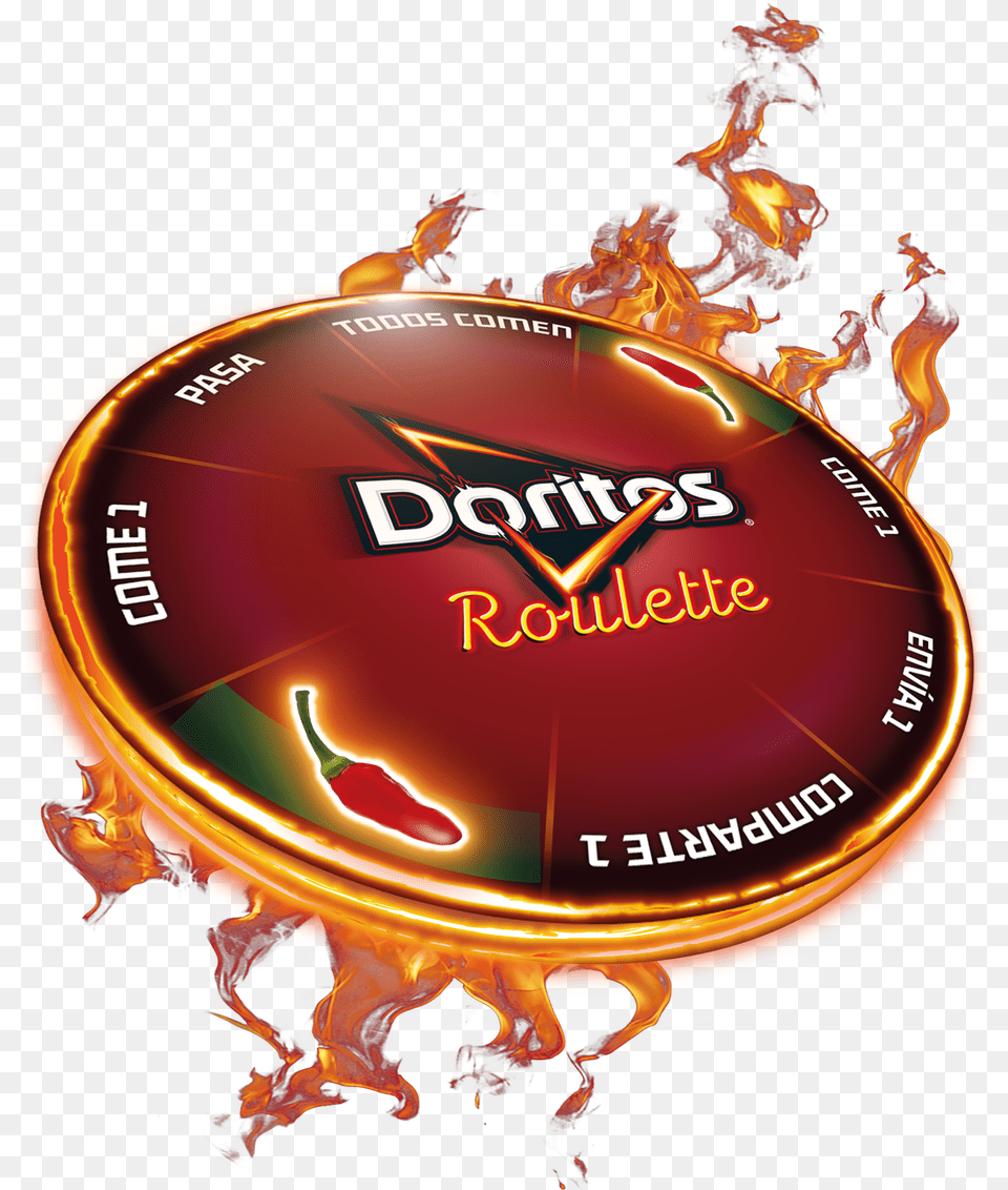 Download Doritos Roulette Logo Doritos Ruleta, Fire, Flame, Person, Adult Png Image