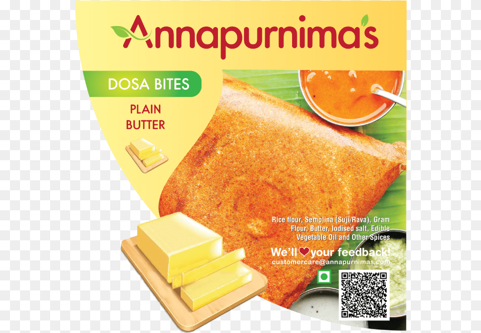 Dosa, Advertisement, Butter, Food, Qr Code Free Png Download