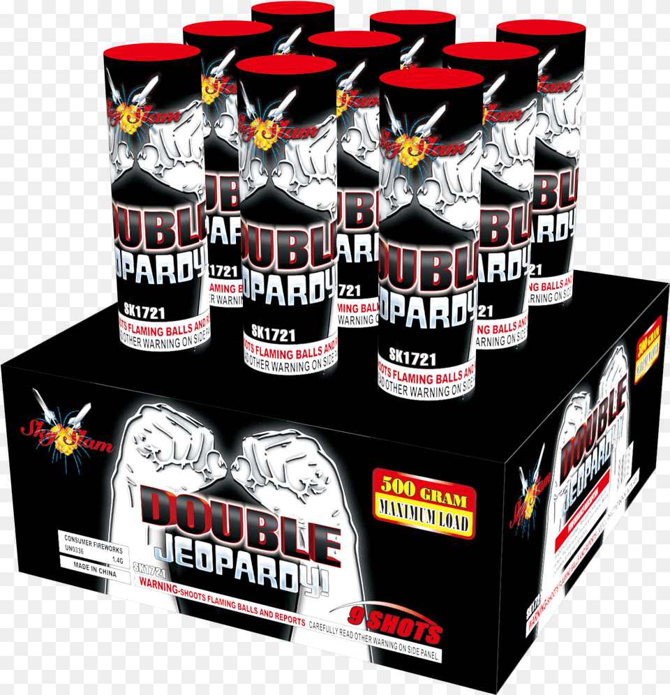 Double Jeopardy Firework Double Shots, Can, Tin, Alcohol, Beer Free Png Download