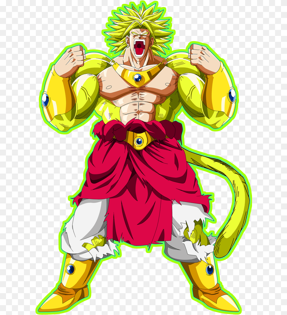 Download Dragon Ball Broly Picture Broly Super Saiyan, Baby, Person, Publication, Comics Png Image