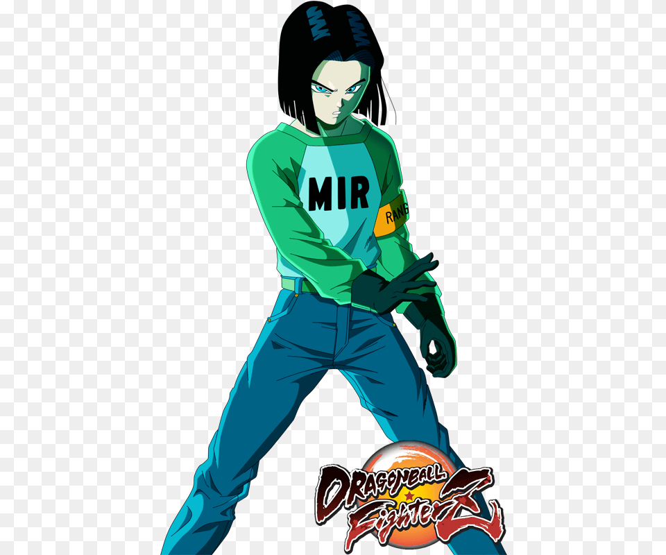 Download Dragon Ball Fighterz Android 17 Dragon Ball Super, Adult, Person, Man, Male Free Transparent Png