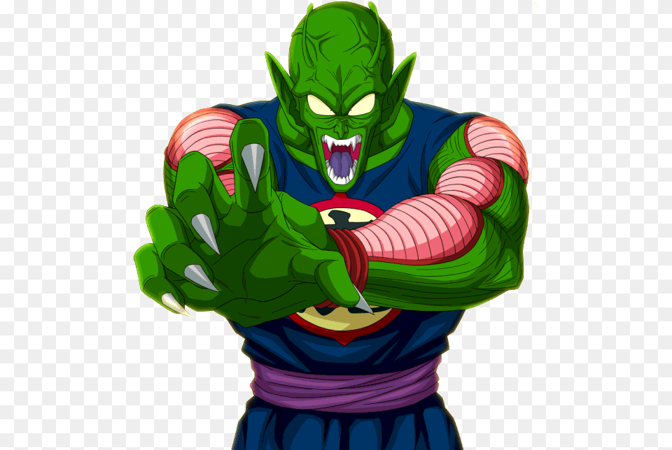 Download Dragon Ball Piccolo Angry Hd Demon King Piccolo, Baby, Person, Green, Book Png Image