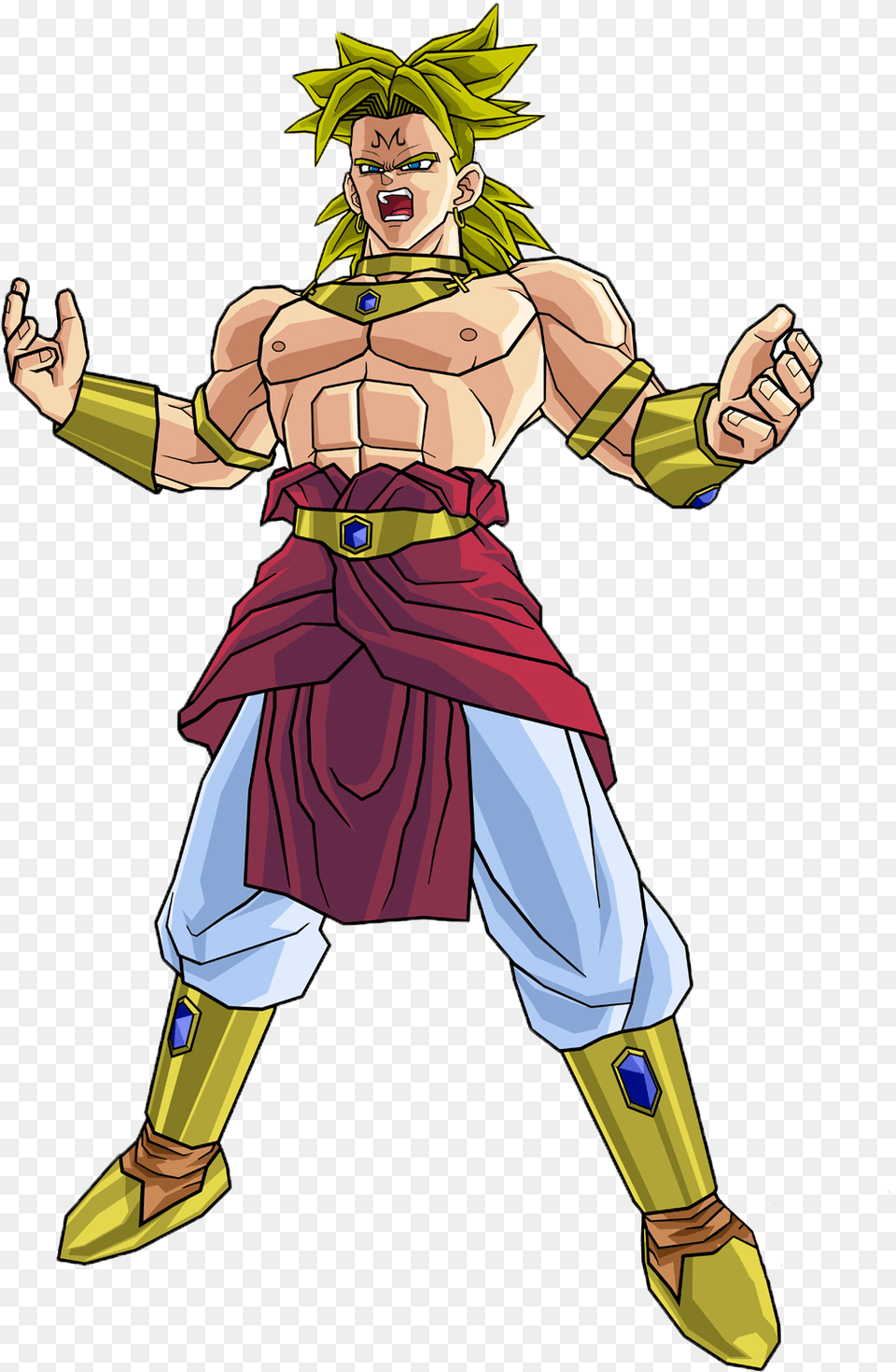 Download Dragon Ball Z Broly Image Broly Fused With Gogeta, Book, Publication, Comics, Adult Free Png