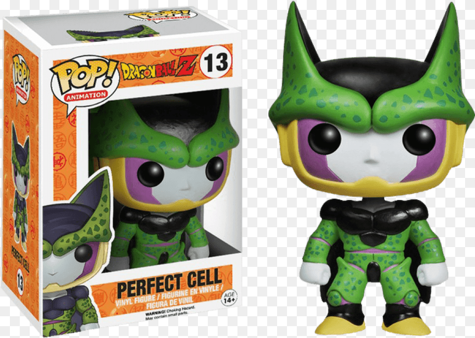 Download Dragon Ball Z Perfect Cell Pop Cell Funko Pop, Toy, Plush, Figurine, Baby Free Transparent Png
