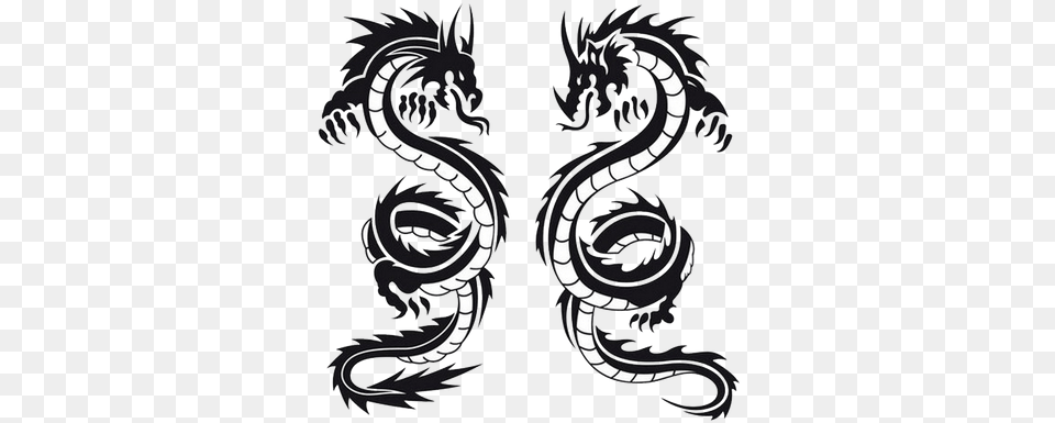 Dragon Tattoos Transparent Image And Clipart Dragon Black And White, Face, Head, Person Free Png Download