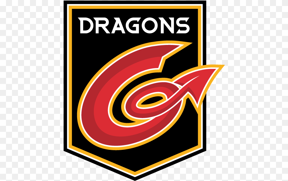 Download Dragons Rugby Logo Transparent Stickpng Dragons Rugby Logo, Symbol, Text Png