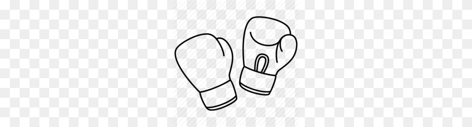 Draw Boxing Gloves Clipart Boxing Glove Clip Art, Clothing, Accessories, Jewelry, Necklace Free Png Download