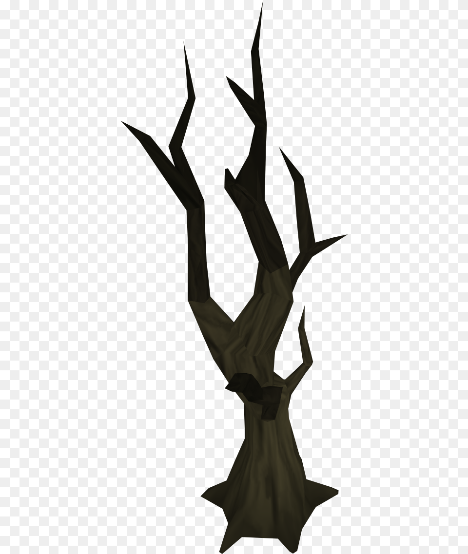 Download Drawn Dead Tree Burnt Draw A Burnt Tree Burnt Tree Silhouette, Art, Paper, Origami, Person Png Image
