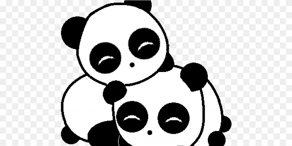 Drawn Panda Cute Cute Panda Background, Stencil, Baby, Person, Face Free Png Download
