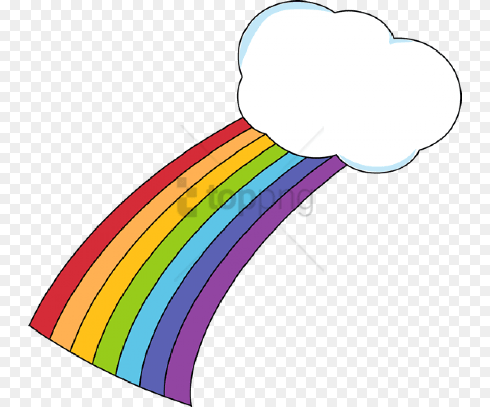 Download Drawn Rainbow Cloud Rainbow And Cloud Clipart Cloud And Rainbow Clip Art, Toy, Rattle Free Transparent Png