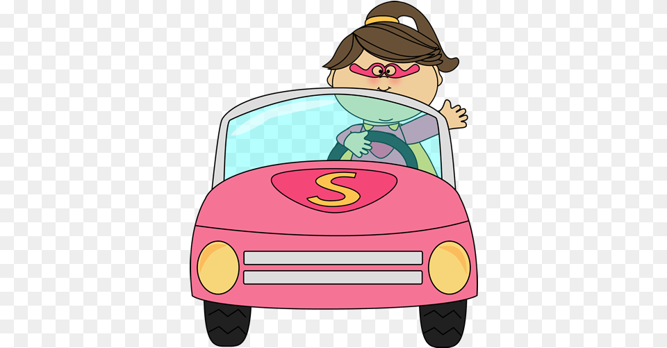 Download Driver Vector Car Drive Girl With A Car Clipart, Cartoon, Face, Head, Person Png