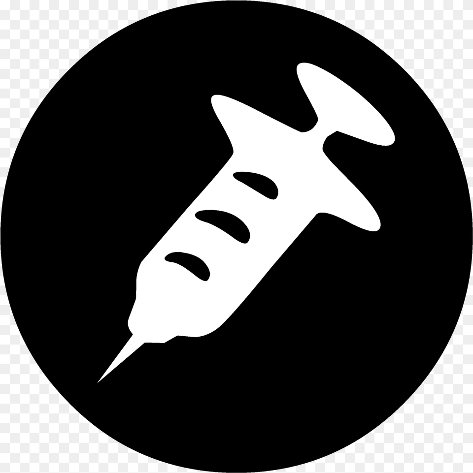 Download Drugs Logo Hd Grav Icon, Injection, Animal, Fish, Sea Life Png