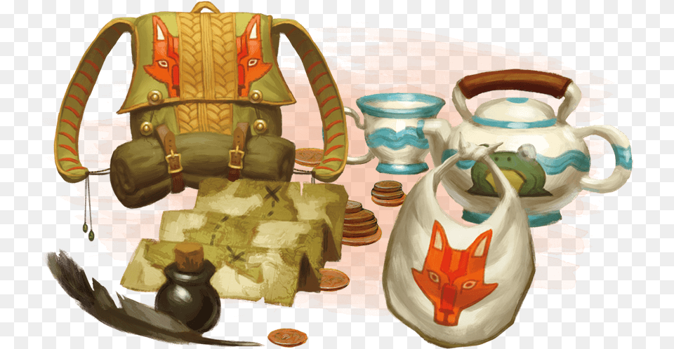 Download Du0026d Halfling Creature Comforts Dungeons U0026 Dragons Dnd Items, Pottery, Jar, Bag, Cup Free Transparent Png