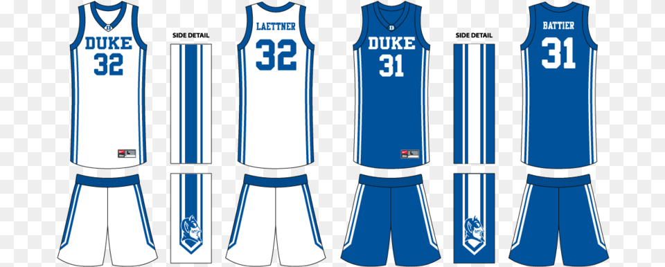 Download Duke Duke Basketball Jersey Design Image With Romeo Miller Usc Basketball, Clothing, Shirt, Shorts Free Png