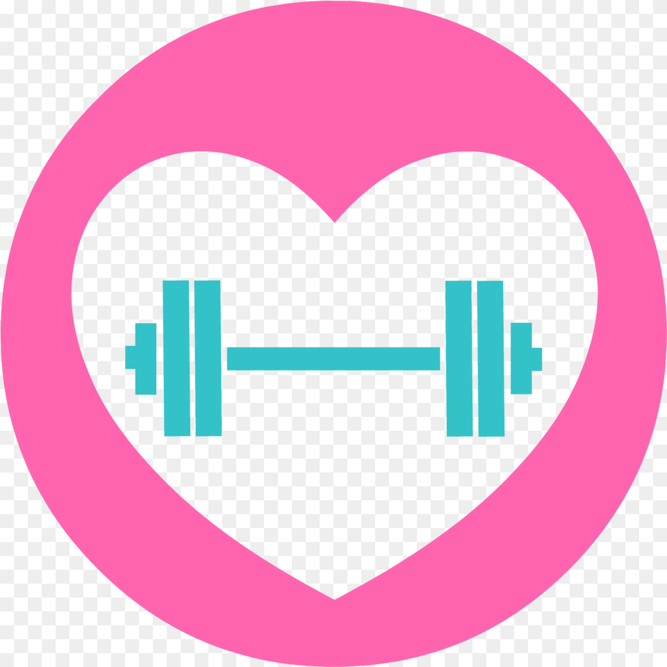 Download Dumbbell Icon Fitness, Logo, Heart, Disk Png Image