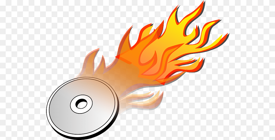 Download Dvd Burn Burning Hot Fire Flame Cd Burn Cd On Fire Clipart, Disk Free Png