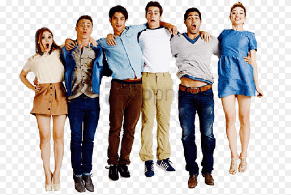 Dylan O Brien And Holland Roden Photoshoot Everyone In Teen Wolf, Adult, Person, People, Pants Free Png Download