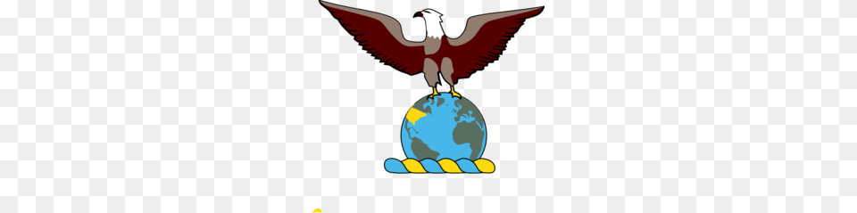 Download Eagle On Globe Clipart Eagle Globe And Anchor Clip Art, Astronomy, Outer Space Free Png