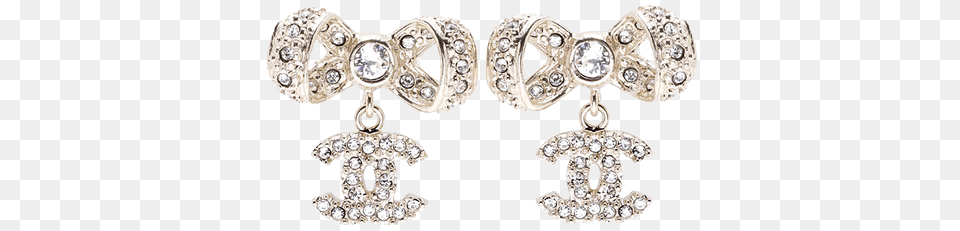 Download Earring Gold Chanel Jewellery Earrings Chanel Jewelry Background, Accessories, Diamond, Gemstone Png Image