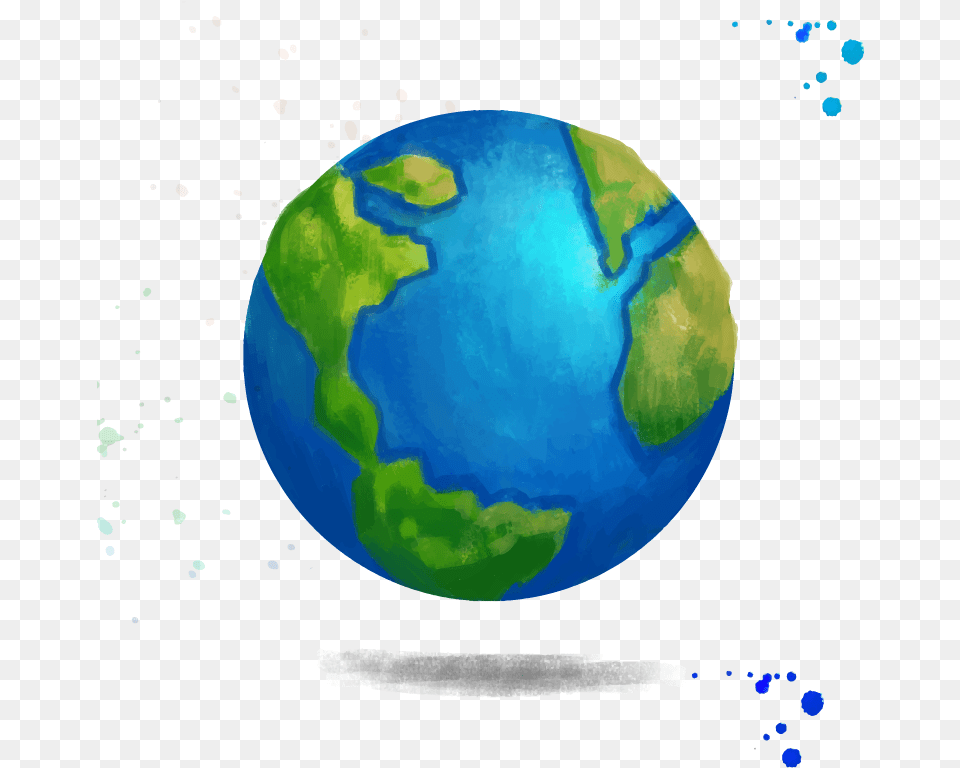 Download Earth Creative Watercolor Ecologia Y Responsabilidad Social, Astronomy, Globe, Outer Space, Planet Png Image