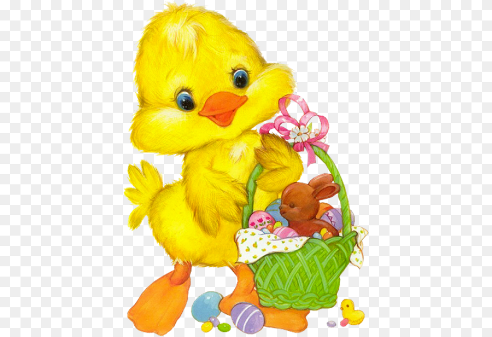 Easter Chicken Images Background Cartoon Duck Clipart, Toy, Plush, Teddy Bear Free Png Download